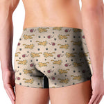 Cat And Yarn Ball Pattern Print Men's Boxer Briefs