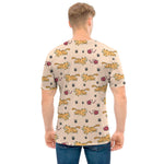 Cat And Yarn Ball Pattern Print Men's T-Shirt