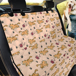 Cat And Yarn Ball Pattern Print Pet Car Back Seat Cover