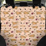 Cat And Yarn Ball Pattern Print Pet Car Back Seat Cover