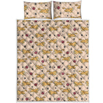 Cat And Yarn Ball Pattern Print Quilt Bed Set