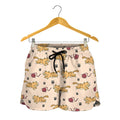 Cat And Yarn Ball Pattern Print Women's Shorts