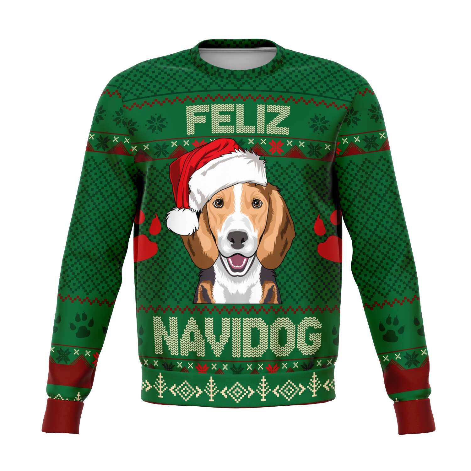 Beagle Feliz Navidog Ugly Christmas Sweater