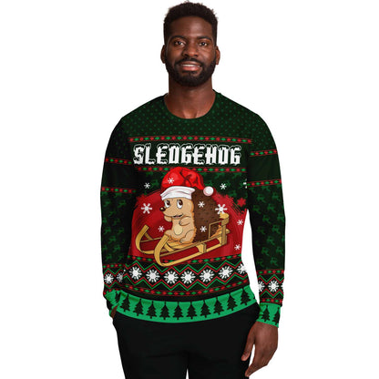Sledgehog Ugly Christmas Sweater