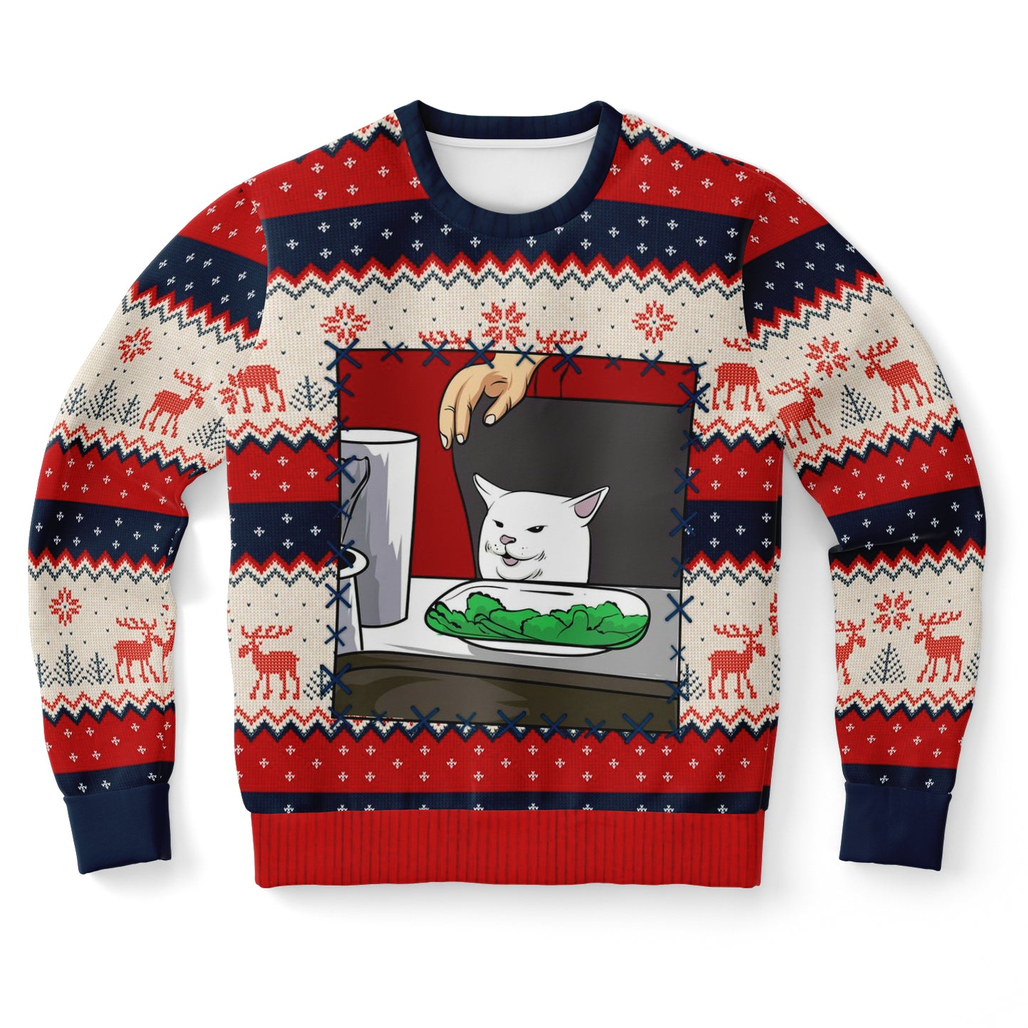 Woman Yells At Cat Part 2 Ugly Christmas Sweater