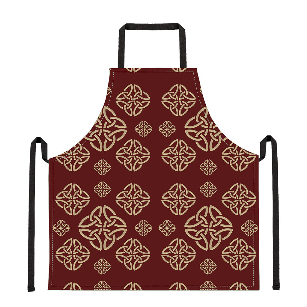 Celtic Knot Symbol Pattern Print Apron