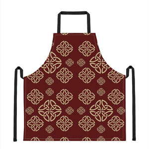 Celtic Knot Symbol Pattern Print Apron