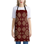 Celtic Knot Symbol Pattern Print Apron