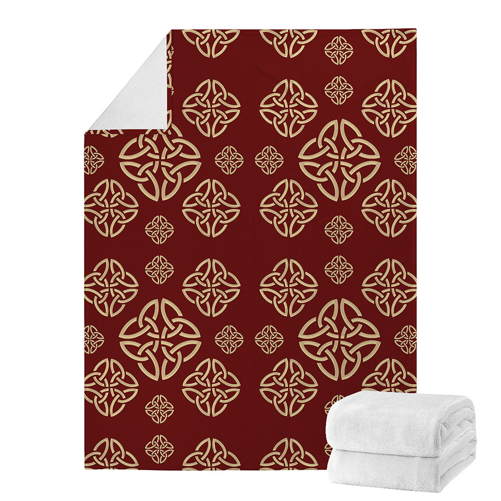 Celtic Knot Symbol Pattern Print Blanket