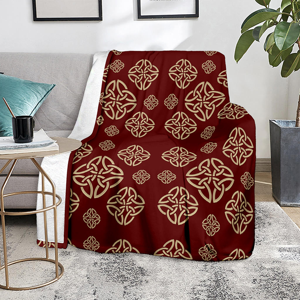 Celtic Knot Symbol Pattern Print Blanket