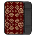 Celtic Knot Symbol Pattern Print Car Center Console Cover