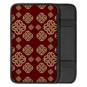 Celtic Knot Symbol Pattern Print Car Center Console Cover