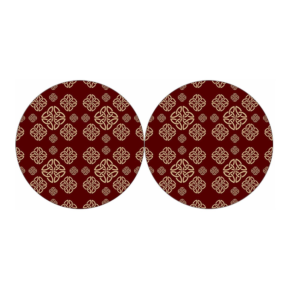Celtic Knot Symbol Pattern Print Car Coasters