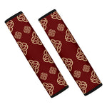 Celtic Knot Symbol Pattern Print Car Seat Belt Covers