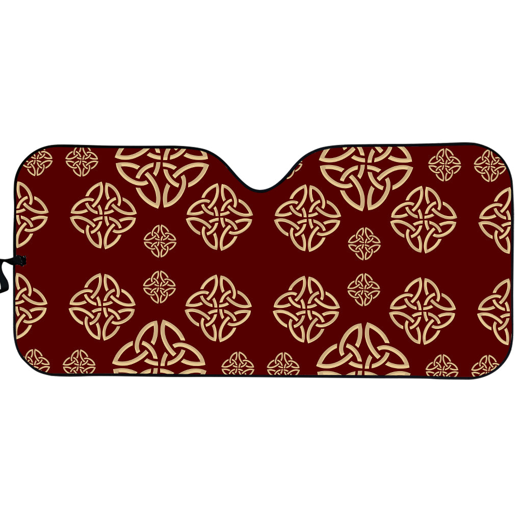 Celtic Knot Symbol Pattern Print Car Sun Shade