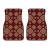 Celtic Knot Symbol Pattern Print Front Car Floor Mats