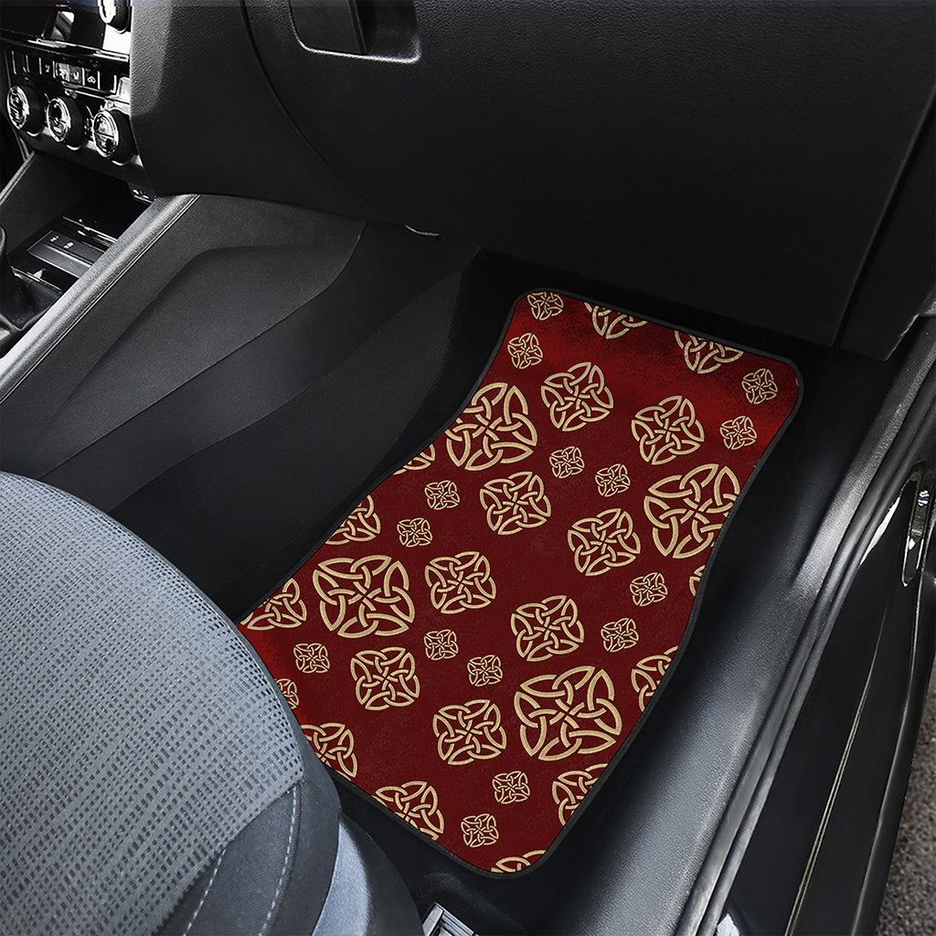 Celtic Knot Symbol Pattern Print Front Car Floor Mats