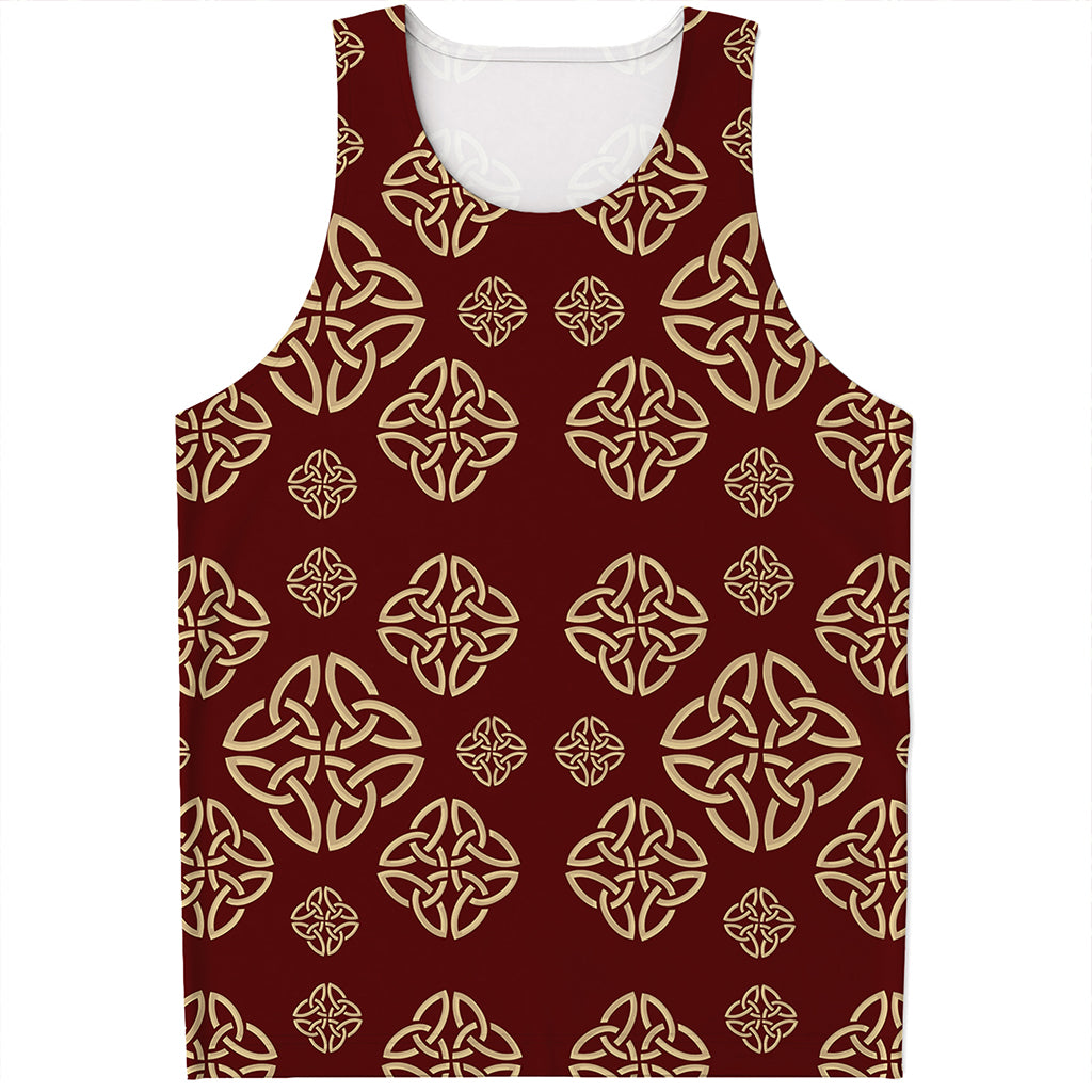 Celtic Knot Symbol Pattern Print Men's Tank Top