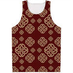 Celtic Knot Symbol Pattern Print Men's Tank Top