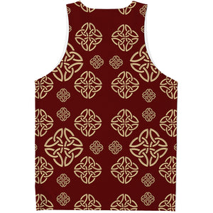 Celtic Knot Symbol Pattern Print Men's Tank Top