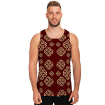 Celtic Knot Symbol Pattern Print Men's Tank Top