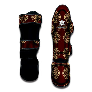 Celtic Knot Symbol Pattern Print Muay Thai Shin Guard