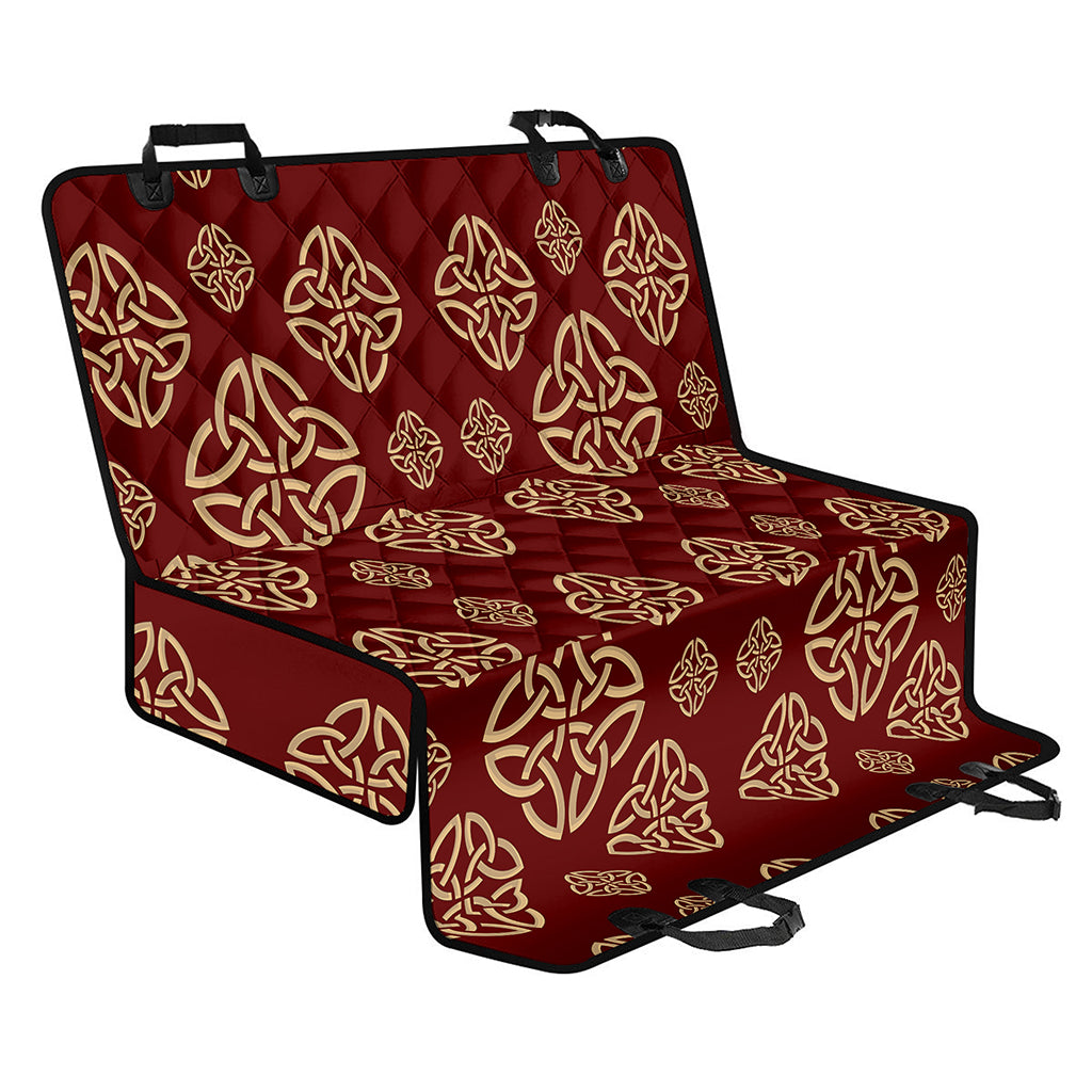 Celtic Knot Symbol Pattern Print Pet Car Back Seat Cover