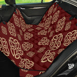 Celtic Knot Symbol Pattern Print Pet Car Back Seat Cover