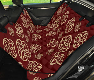 Celtic Knot Symbol Pattern Print Pet Car Back Seat Cover