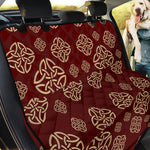 Celtic Knot Symbol Pattern Print Pet Car Back Seat Cover