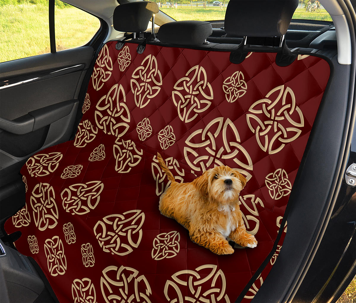 Celtic Knot Symbol Pattern Print Pet Car Back Seat Cover