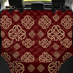 Celtic Knot Symbol Pattern Print Pet Car Back Seat Cover