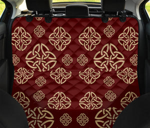 Celtic Knot Symbol Pattern Print Pet Car Back Seat Cover