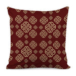Celtic Knot Symbol Pattern Print Pillow Cover