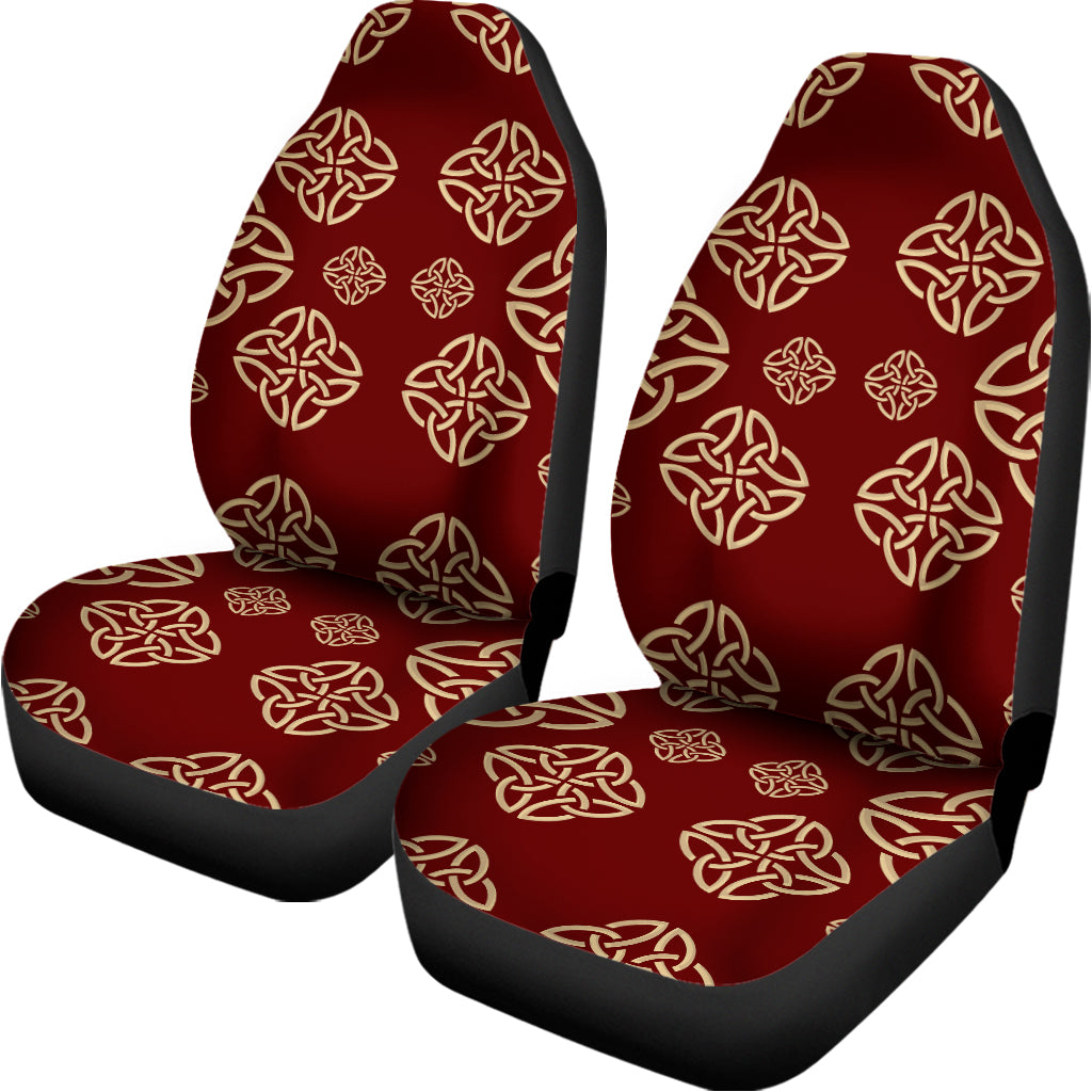 Celtic Knot Symbol Pattern Print Universal Fit Car Seat Covers