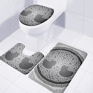 Celtic Knot Tree Of Life Print 3 Piece Bath Mat Set