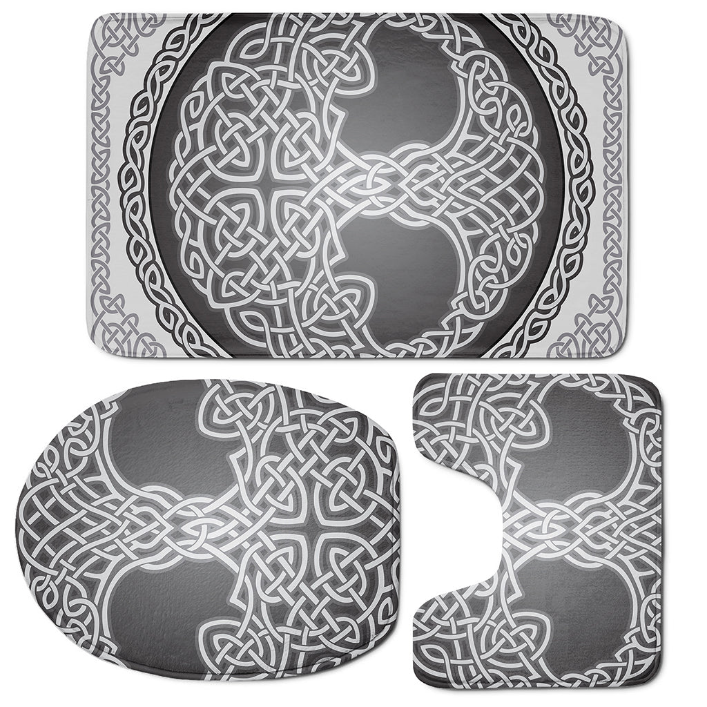 Celtic Knot Tree Of Life Print 3 Piece Bath Mat Set