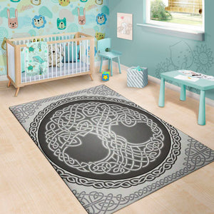 Celtic Knot Tree Of Life Print Area Rug