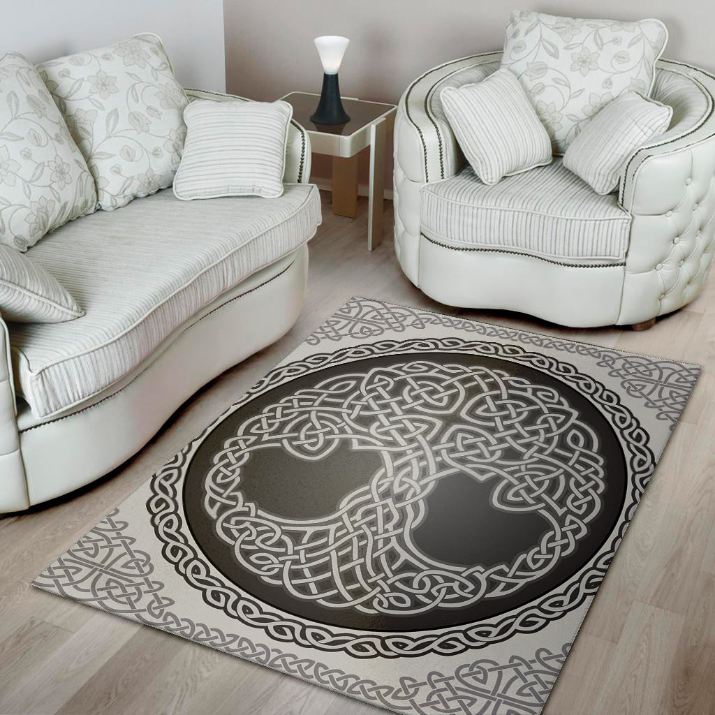 Celtic Knot Tree Of Life Print Area Rug