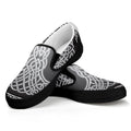 Celtic Knot Tree Of Life Print Black Slip On Sneakers