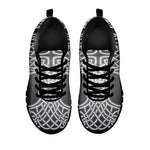 Celtic Knot Tree Of Life Print Black Sneakers