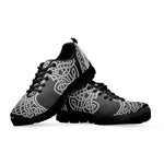 Celtic Knot Tree Of Life Print Black Sneakers