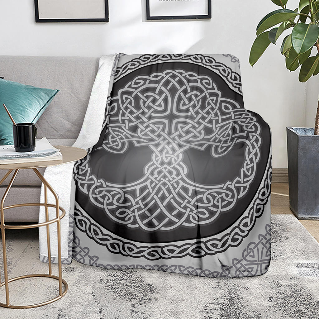 Celtic Knot Tree Of Life Print Blanket