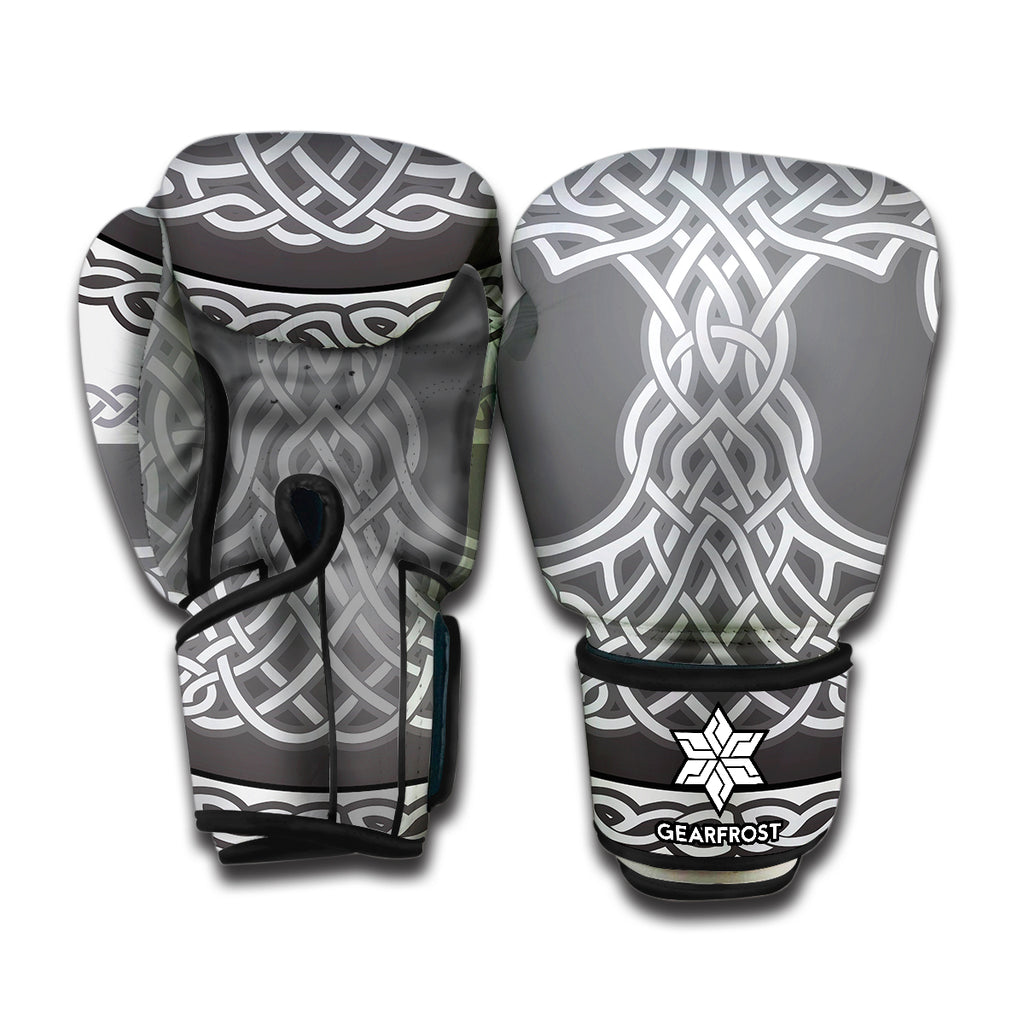 Celtic Knot Tree Of Life Print Boxing Gloves