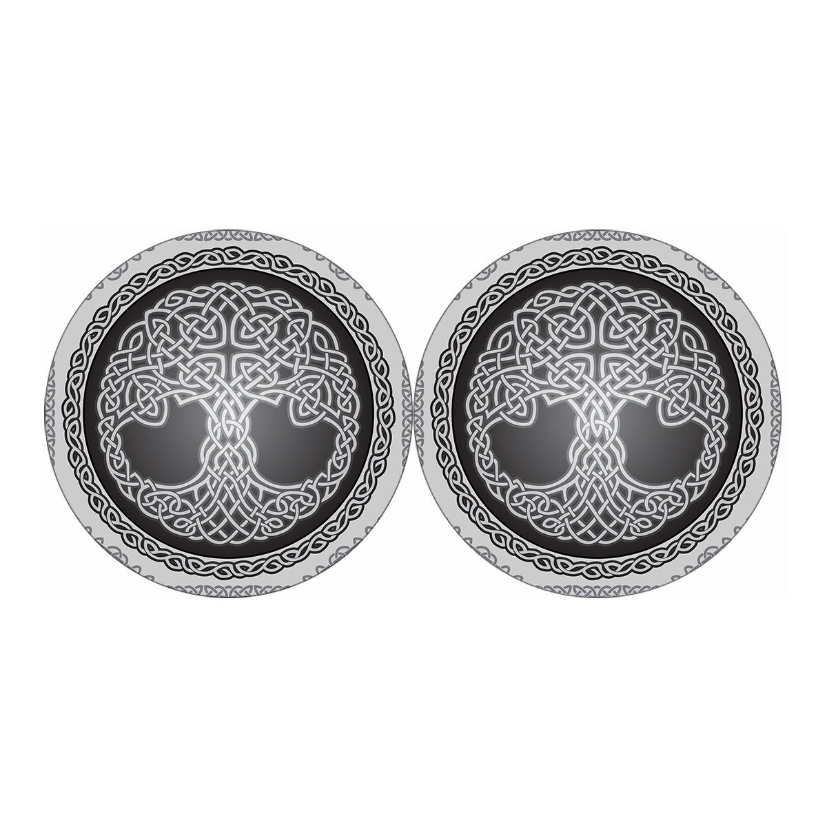 Celtic Knot Tree Of Life Print Car Coasters