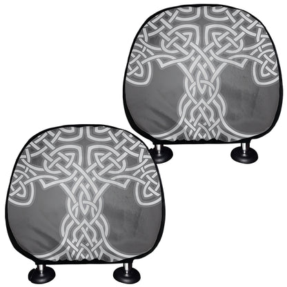 Celtic Knot Tree Of Life Print Car Headrest Covers