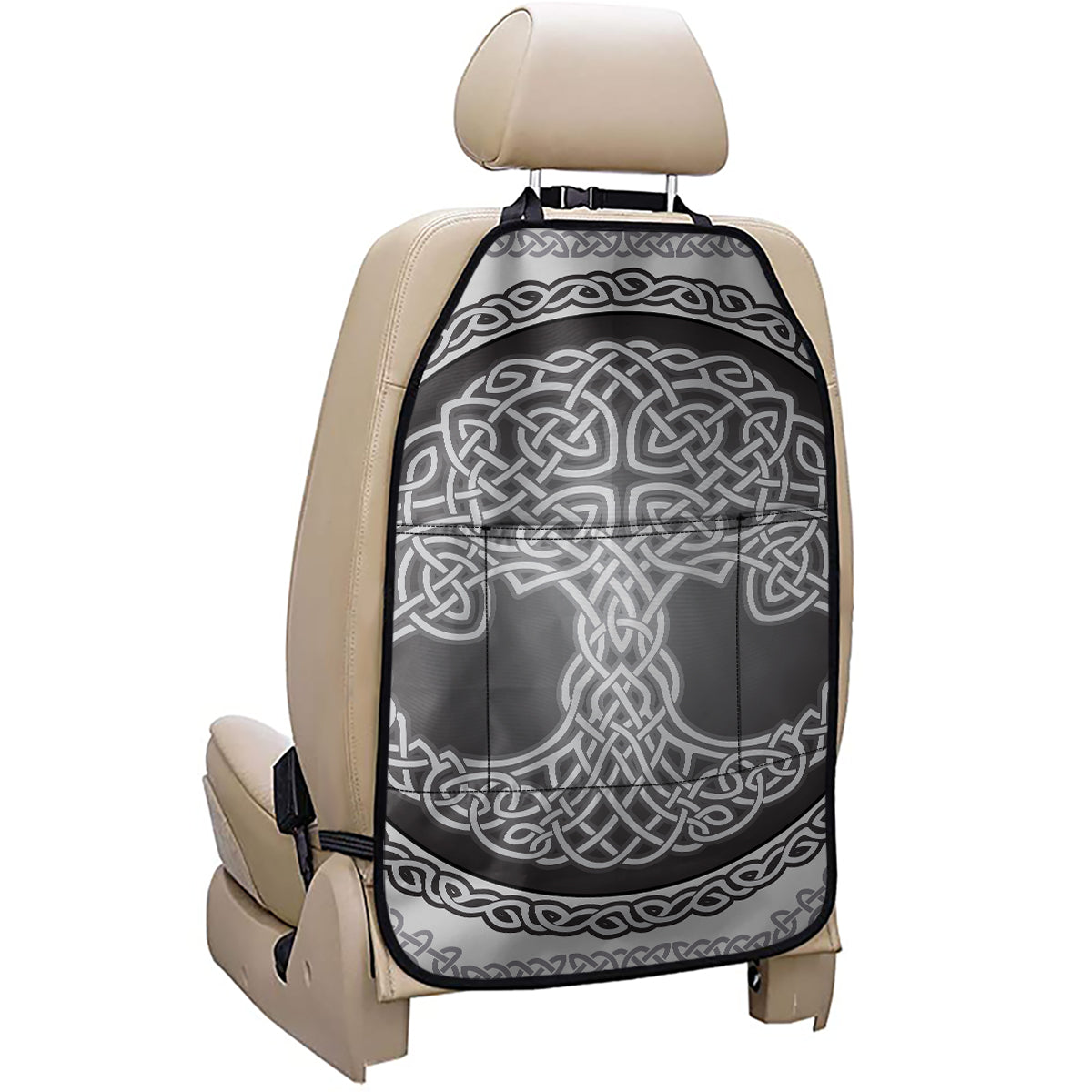 Celtic Knot Tree Of Life Print Car Seat Organizers