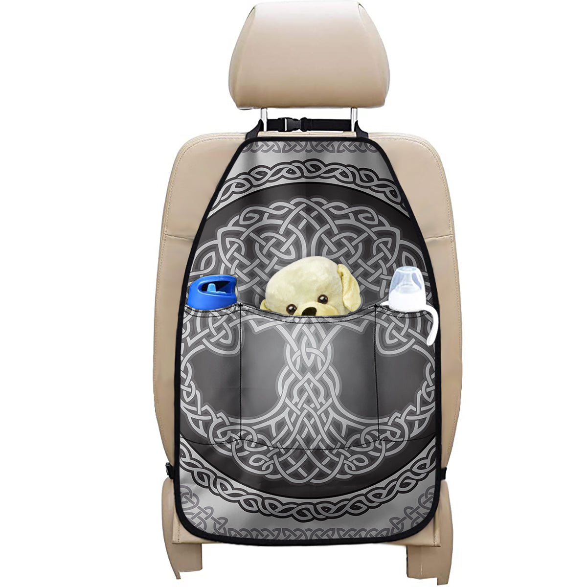 Celtic Knot Tree Of Life Print Car Seat Organizers