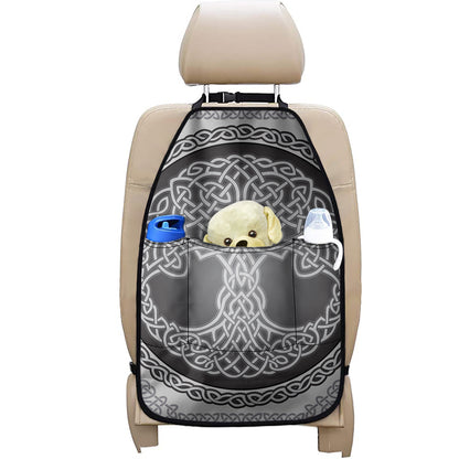 Celtic Knot Tree Of Life Print Car Seat Organizers