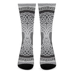 Celtic Knot Tree Of Life Print Crew Socks